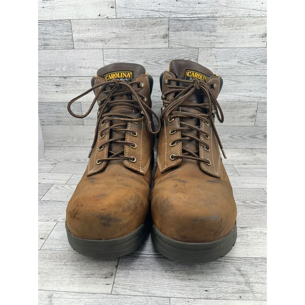 Carolina Work‎ Boots Waterproof Non Slip Leather Steel Toe Men 14D